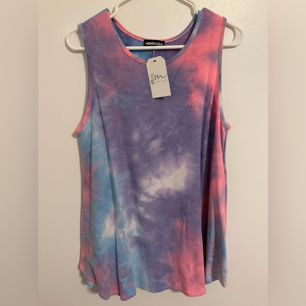 Heimish U.S.A. L tie dye tank